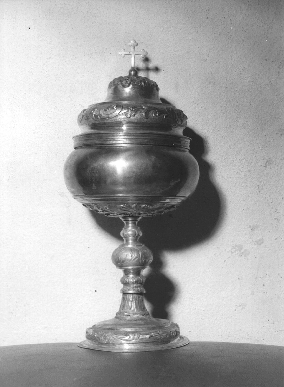 pisside - ambito piacentino (fine/inizio secc. XVII/ XVIII)