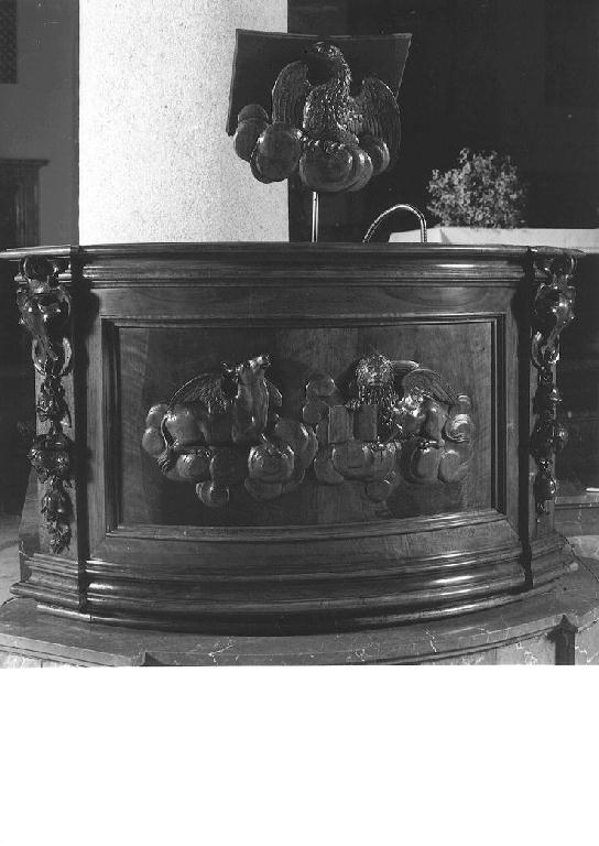 pulpito, frammento di Guglielmetti Gaetano (seconda metà sec. XIX)