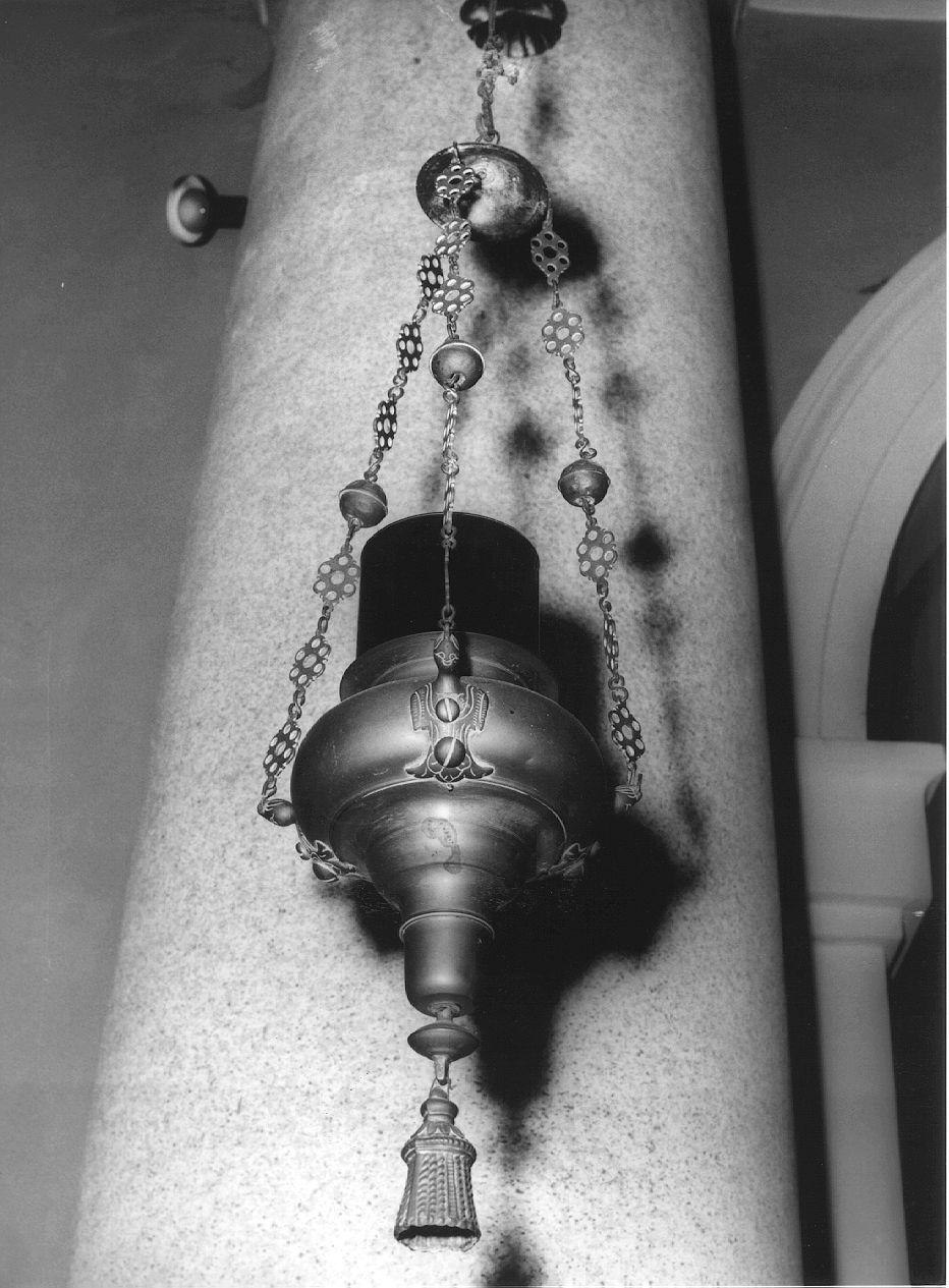 lampada pensile - produzione Italia settentrionale (primo quarto sec. XX)