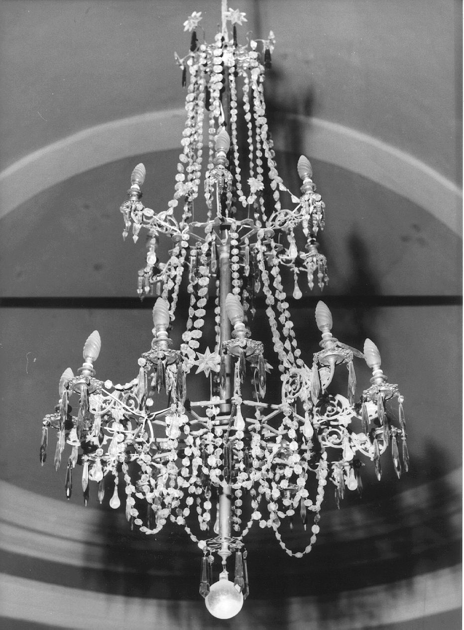 lampadario - ambito Italia settentrionale (fine/inizio secc. XIX/ XX)