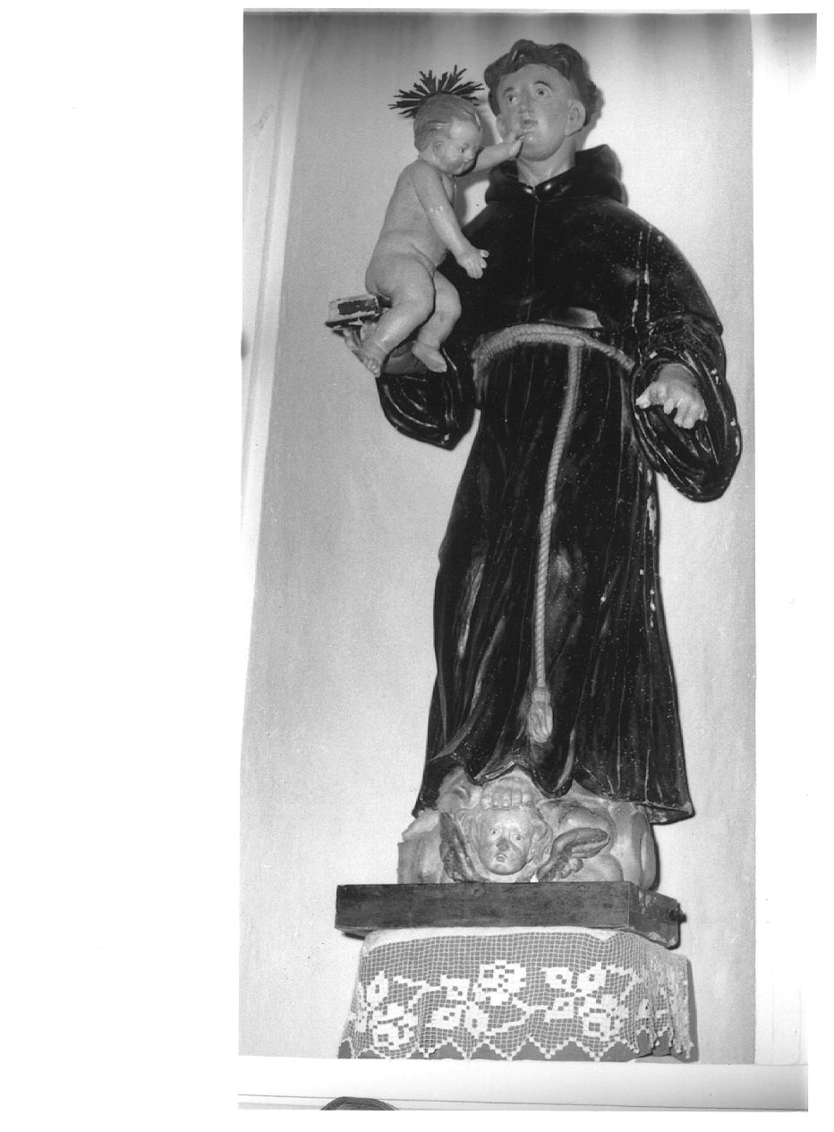 Sant'Antonio da Padova col Bambino (statua) - ambito piacentino (sec. XVIII)