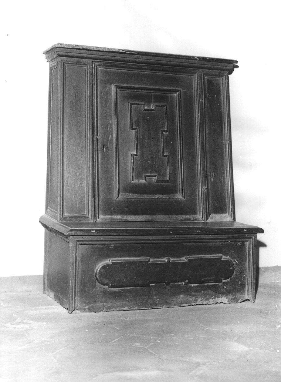 inginocchiatoio - ambito piacentino (prima metà sec. XVIII)