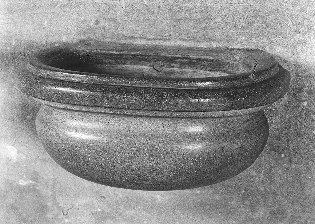 acquasantiera, serie - ambito parmense-piacentino (sec. XVIII)