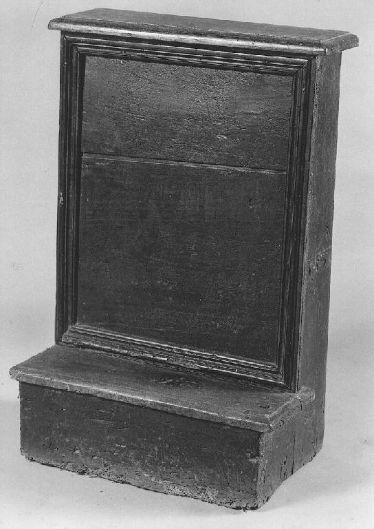 inginocchiatoio - ambito piacentino (seconda metà sec. XVIII)