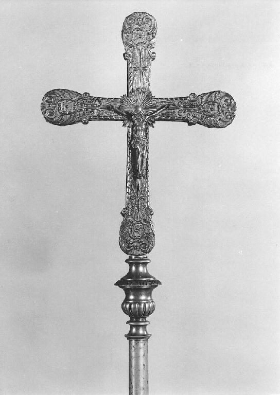 croce processionale - produzione Italia settentrionale (seconda metà sec. XIX)