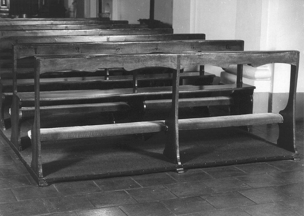 banco da chiesa, serie - ambito parmense-piacentino (sec. XIX)