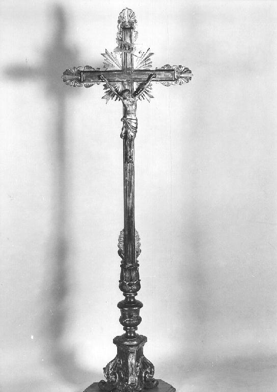 croce d'altare, elemento d'insieme - ambito parmense (sec. XIX)