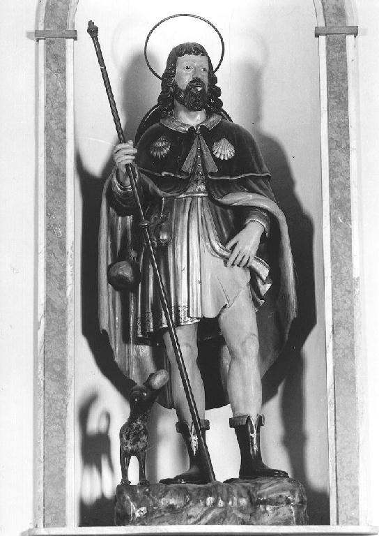 San Rocco (statua) - ambito parmense-piacentino (seconda metà sec. XIX)