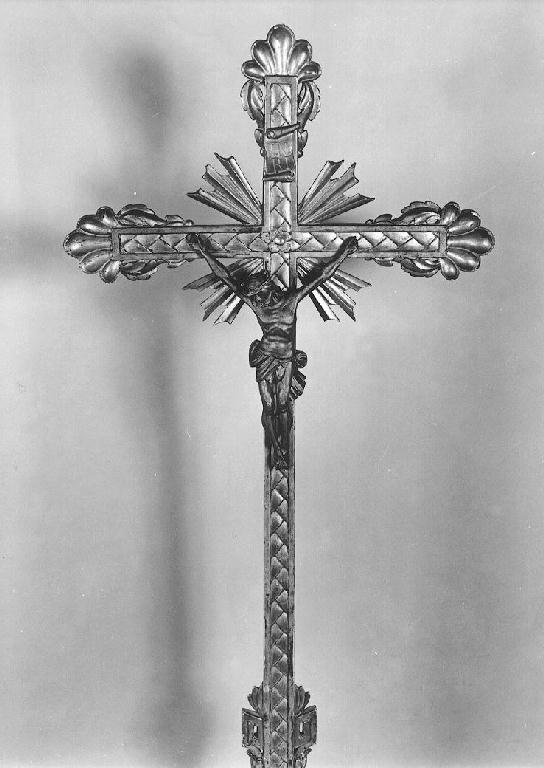 crocifisso, elemento d'insieme - ambito parmense (fine/inizio secc. XVIII/ XIX)