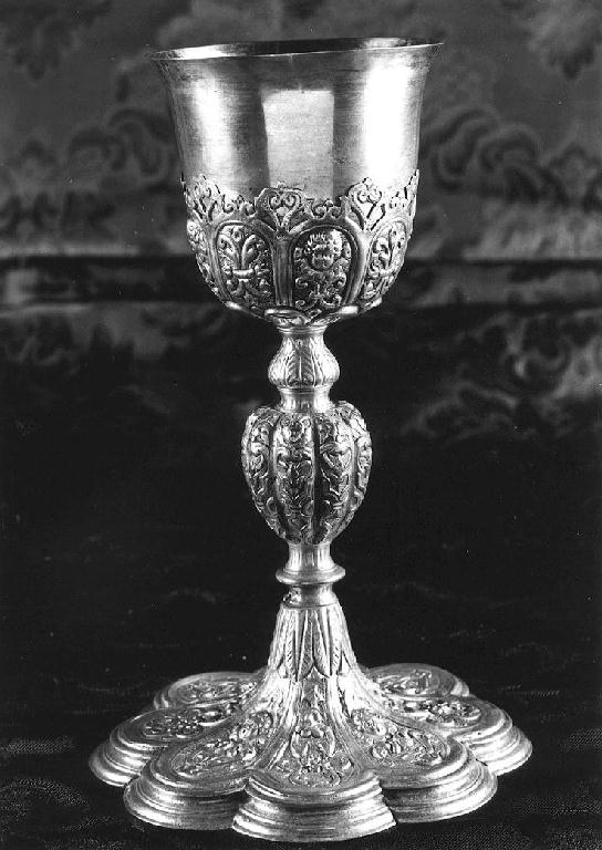 calice - ambito piacentino (seconda metà sec. XIX)