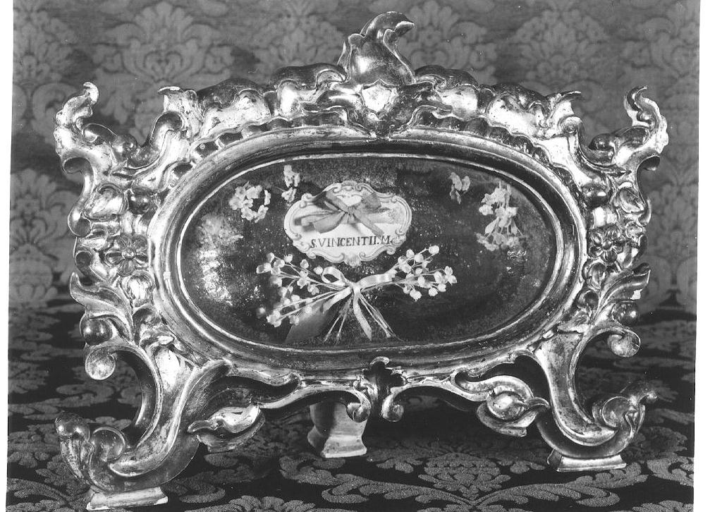 reliquiario a teca - a urna - ambito parmense-piacentino (terzo quarto sec. XVIII)