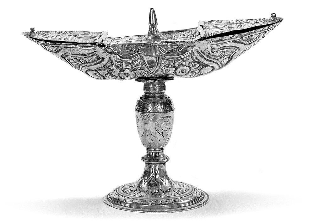 navicella portaincenso - ambito piacentino (seconda metà sec. XVII)