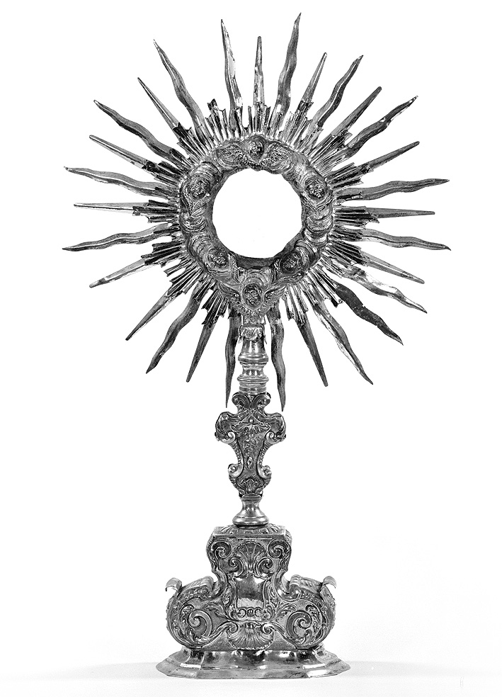 ostensorio - ambito piacentino (prima metà sec. XVIII)