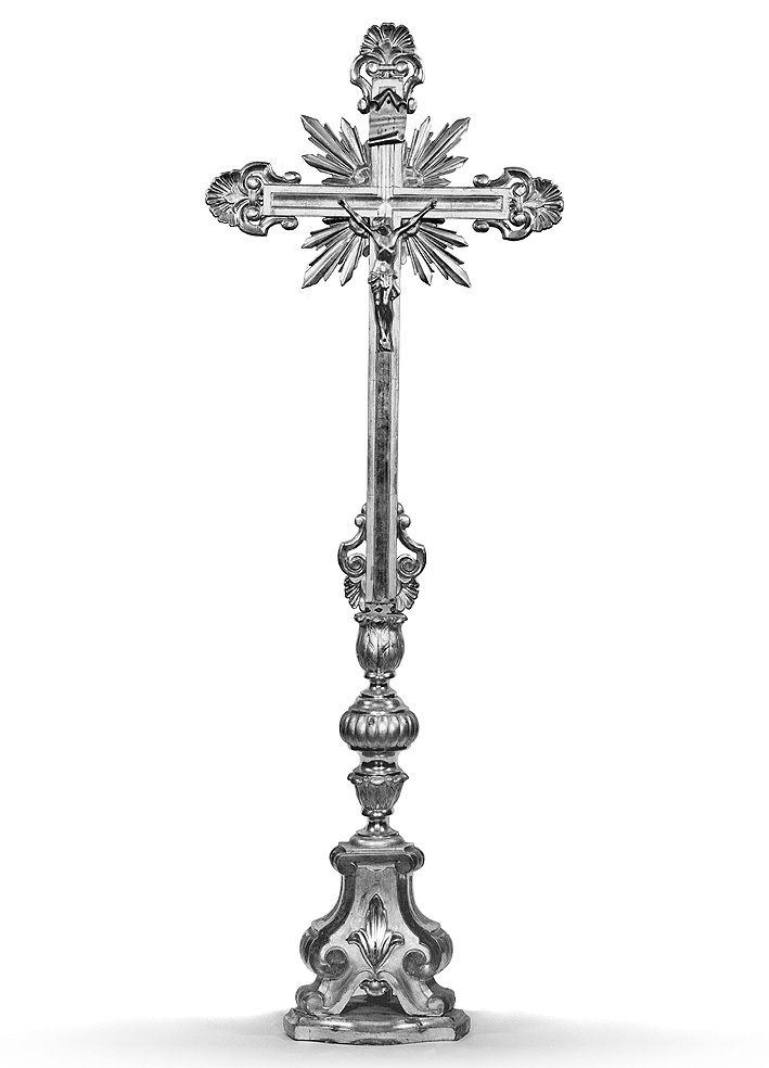 croce d'altare - ambito piacentino (seconda metà sec. XVIII)