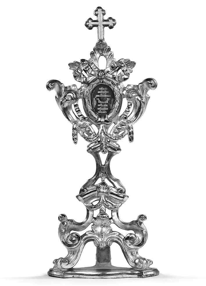 reliquiario - a ostensorio - ambito piacentino (seconda metà sec. XVIII)