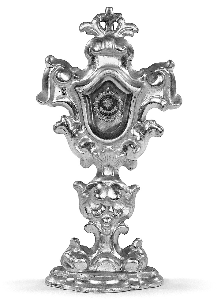 reliquiario - a ostensorio - ambito piacentino (seconda metà sec. XVIII)