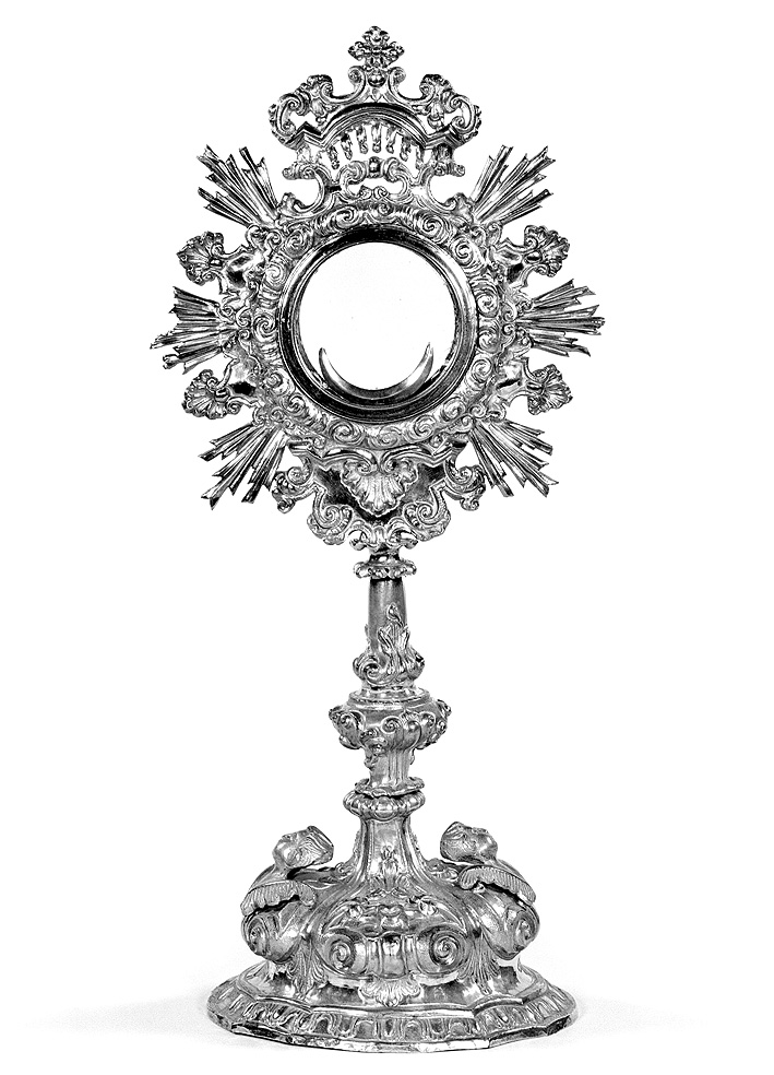 ostensorio - ambito emiliano-lombardo (seconda metà sec. XVIII)