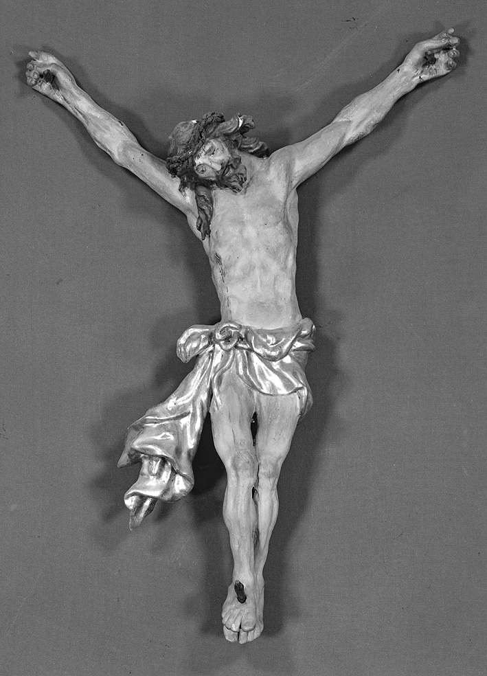 Gesù crocifisso (statuetta) - ambito piacentino (prima metà sec. XVIII)