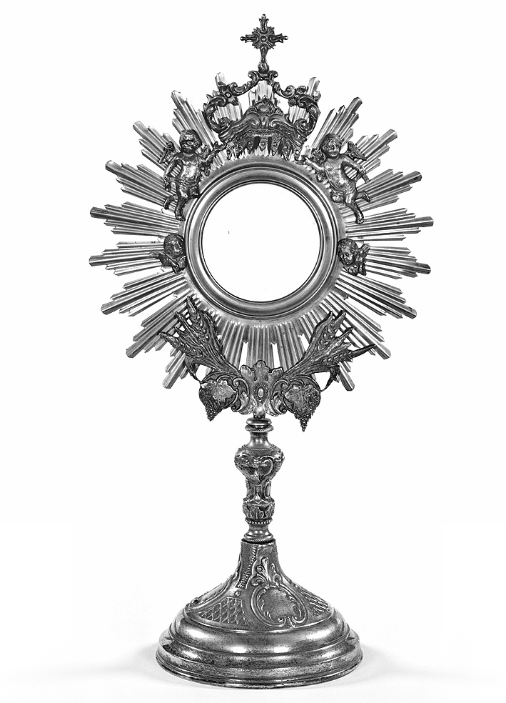 ostensorio - ambito piacentino (ultimo quarto sec. XIX)