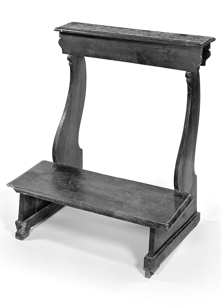 inginocchiatoio - ambito piacentino (sec. XIX)