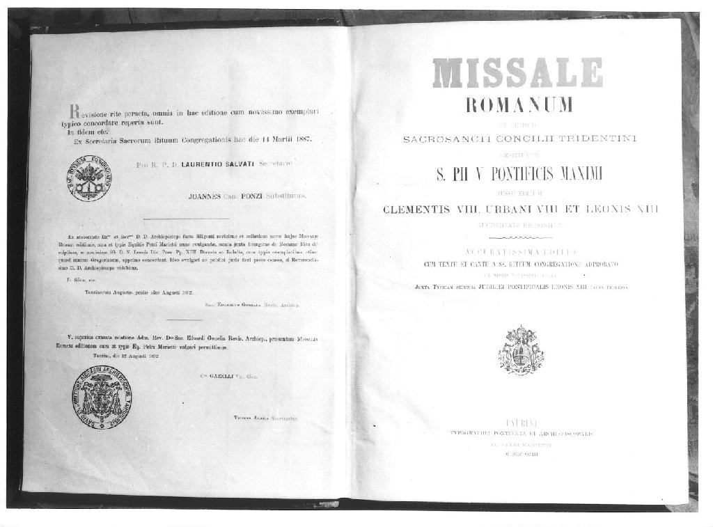 coperta di libro liturgico di Mariotti Pietro (sec. XIX)