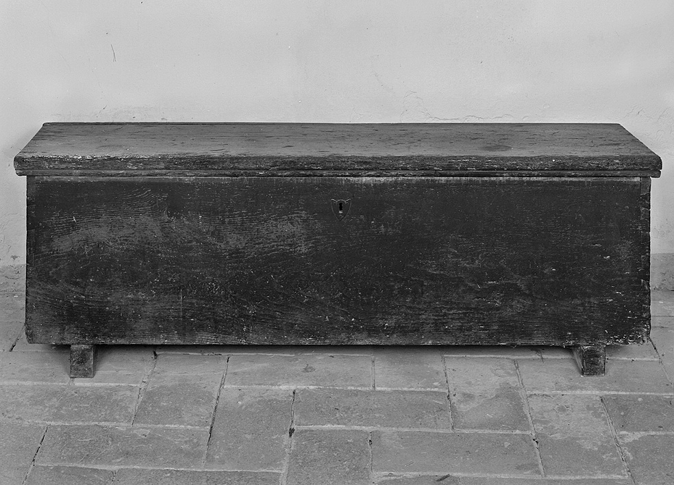 cassapanca - ambito piacentino (sec. XIX)