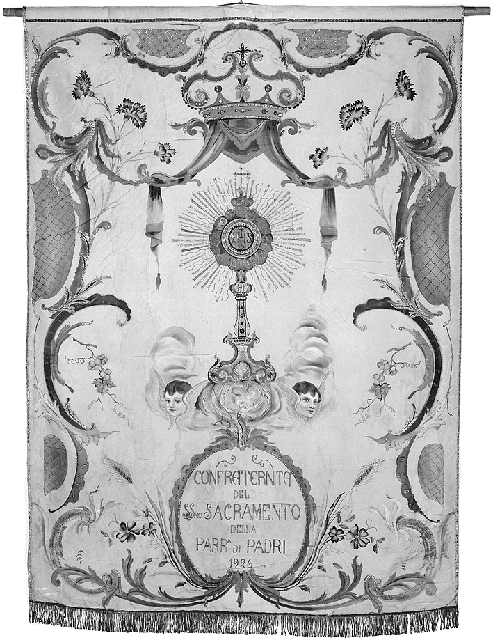 stendardo processionale - manifattura piacentina (sec. XX)