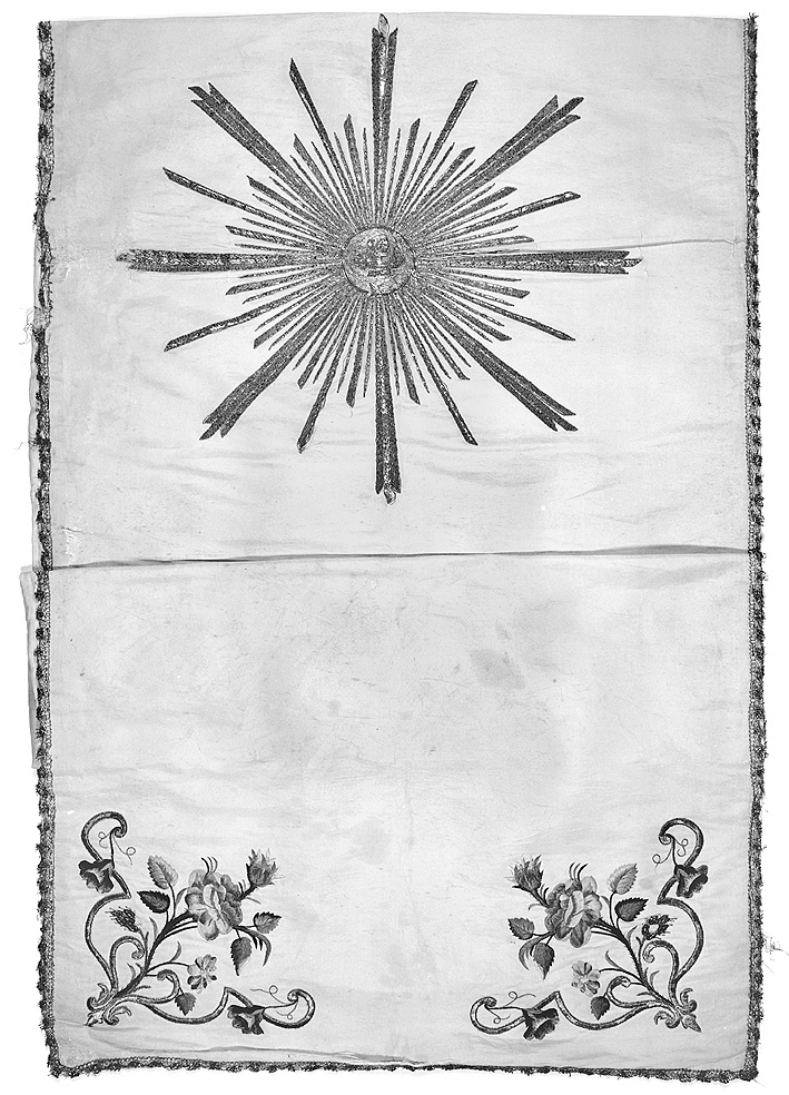 velo omerale - manifattura piacentina (seconda metà sec. XIX)