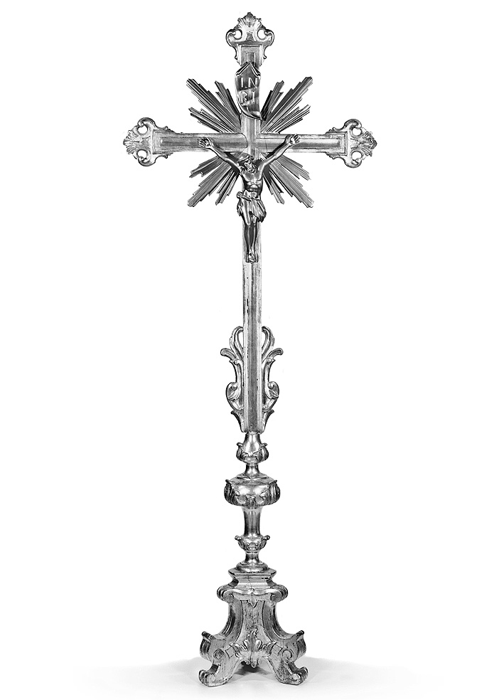 croce d'altare - ambito piacentino (seconda metà sec. XVIII)