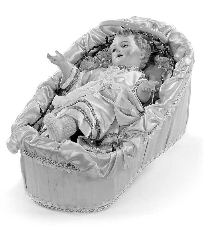 Gesù Bambino (statuetta devozionale) - ambito piacentino (sec. XIX)