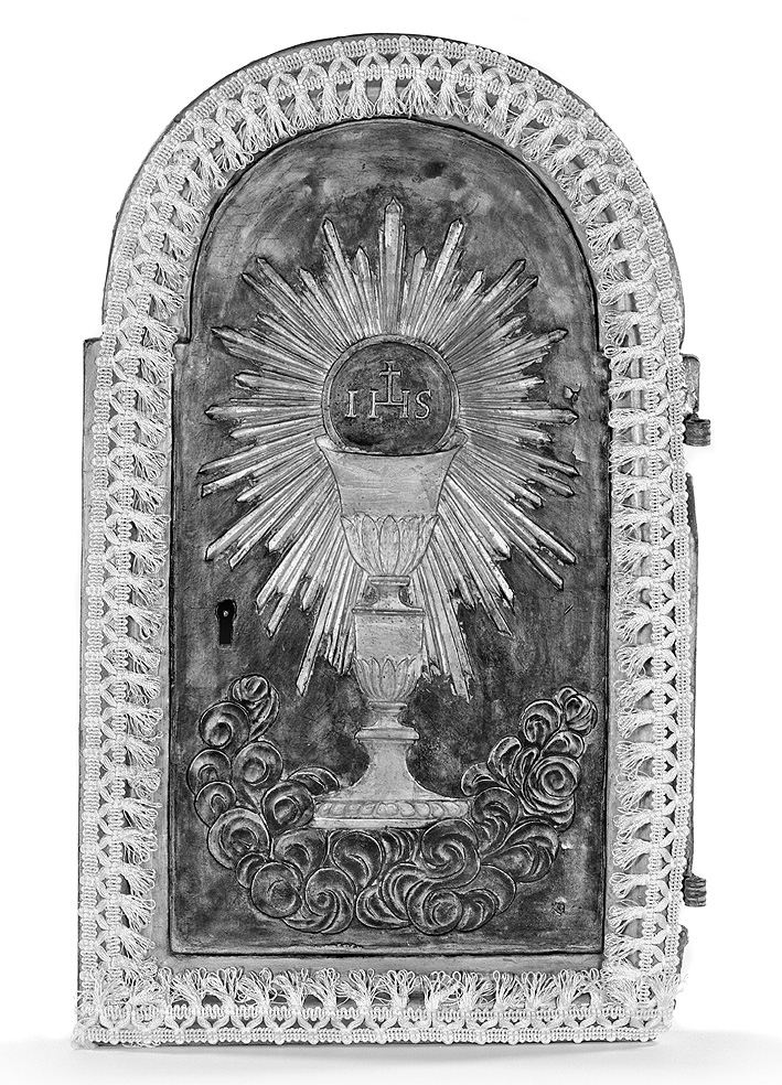 CALICE EUCARISTICO (sportello di tabernacolo) - ambito piacentino (sec. XIX)