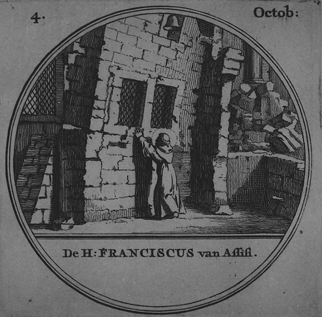 San Francesco d'Assisi (stampa) - ambito italiano (fine/inizio secc. XVIII/ XIX)