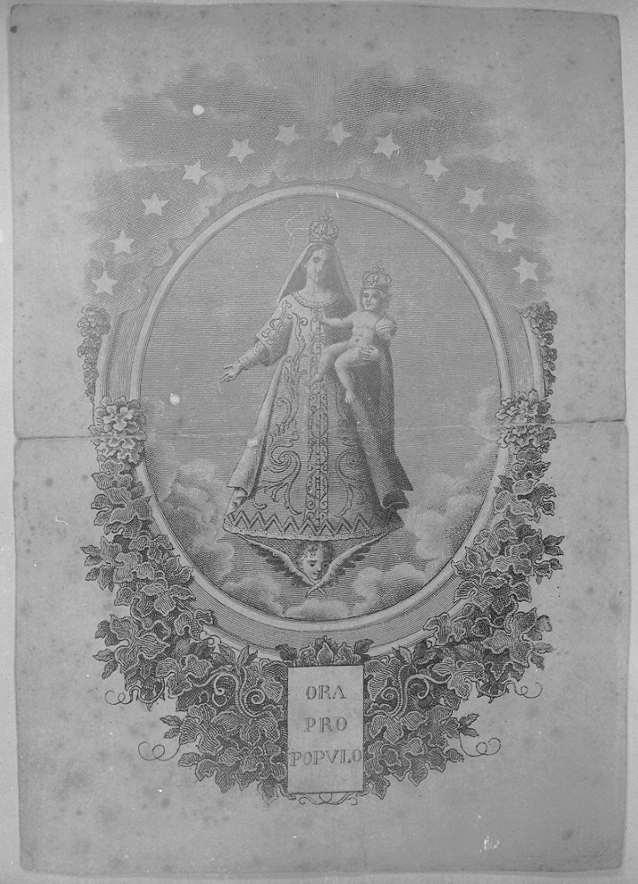 Madonna con Bambino (stampa) - ambito italiano (fine/inizio secc. XVIII/ XIX)