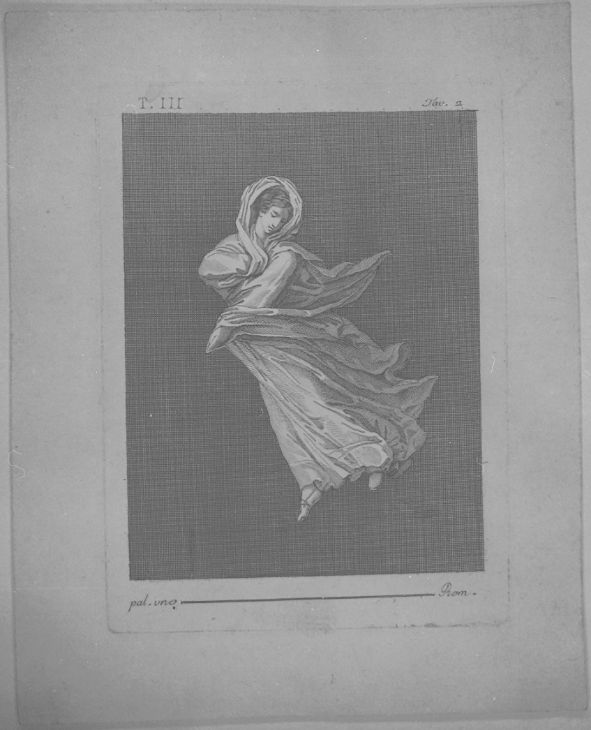 figura femminile (stampa) - ambito italiano (fine/inizio secc. XVIII/ XIX)