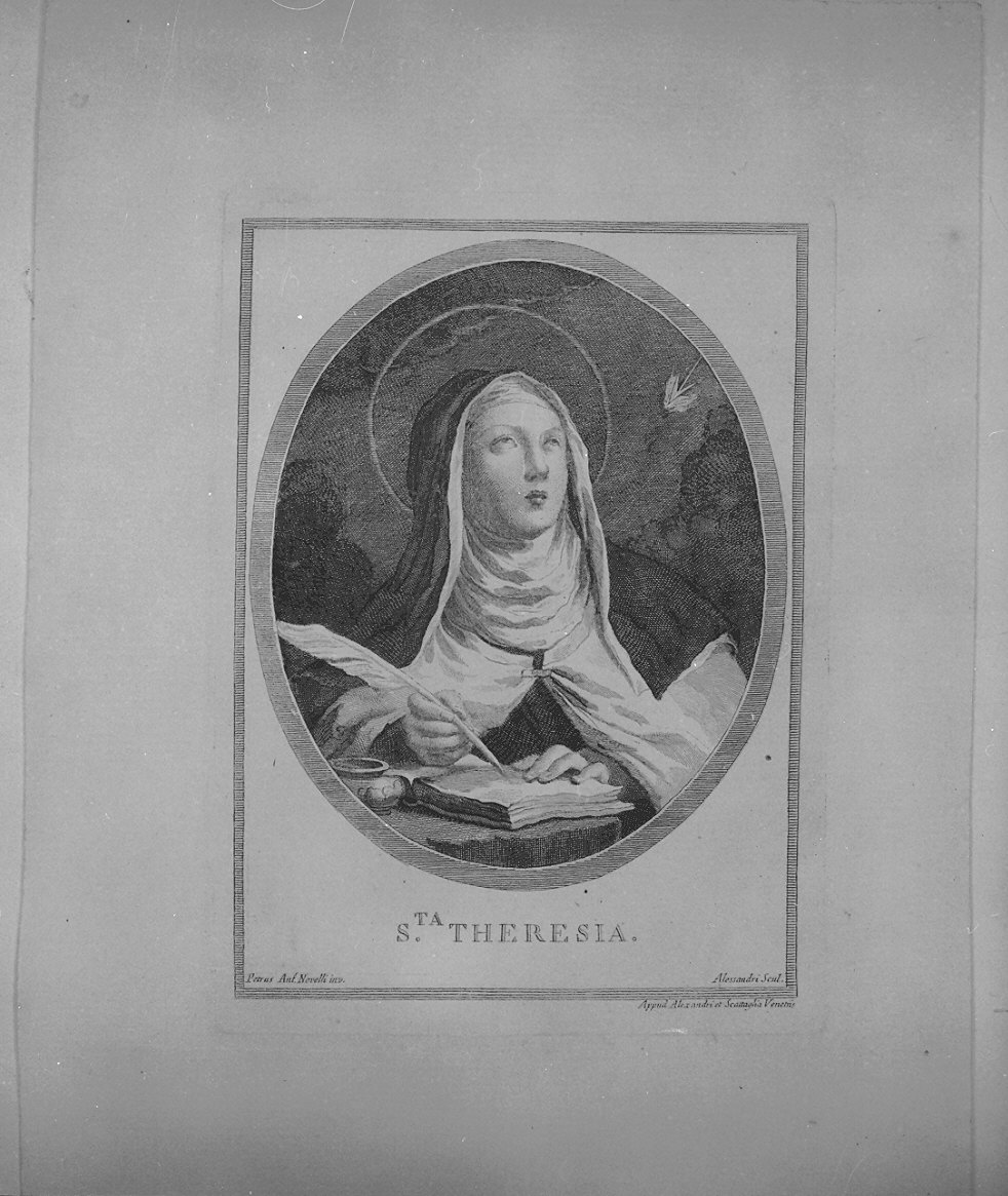 Santa Teresa (stampa) di Alessandri Innocente, Novelli Pietro Antonio (seconda metà sec. XVIII)
