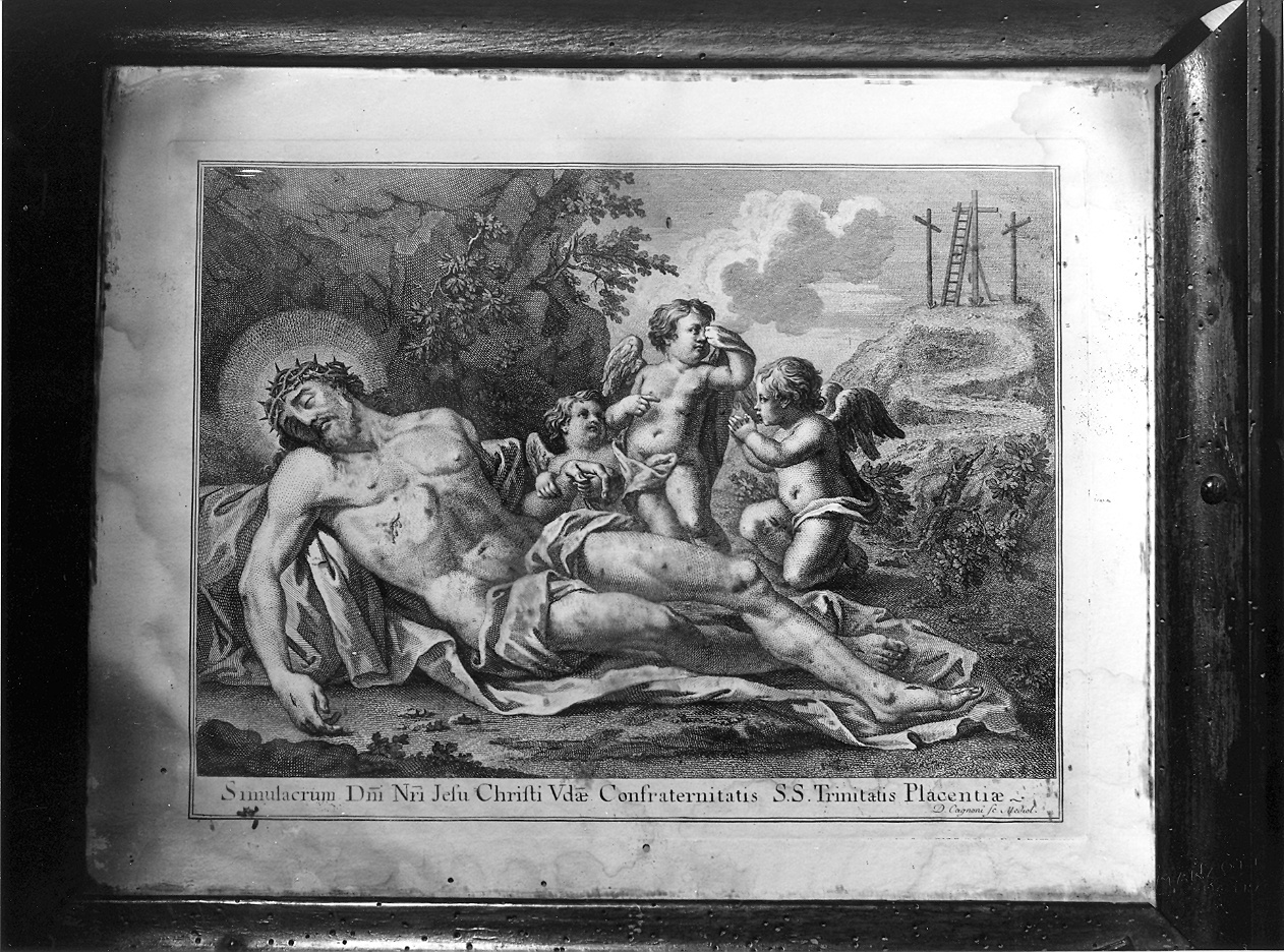 Cristo deposto dalla croce (stampa) di Cagnoni Domenico (seconda metà sec. XVIII)