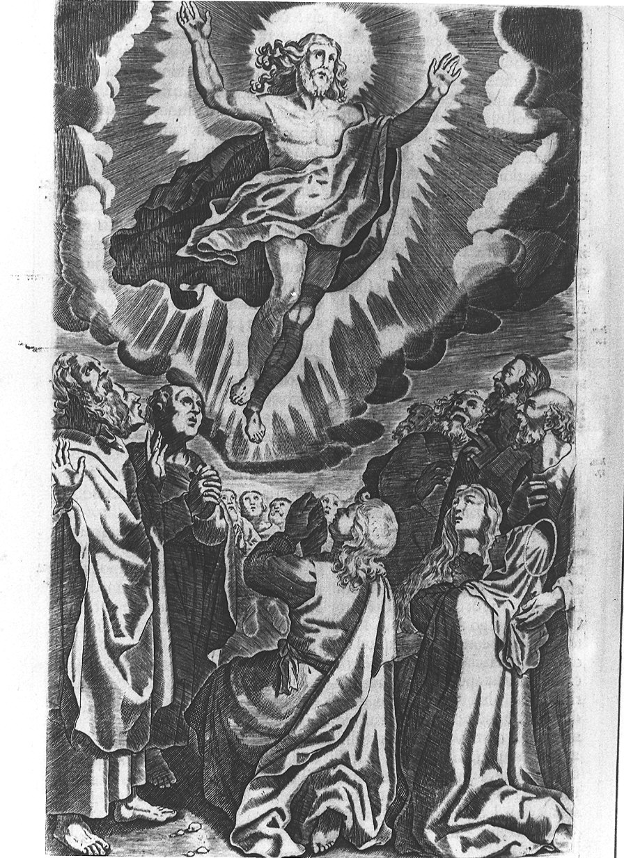 ascensione di Cristo (stampa) - ambito veneto (sec. XVII)