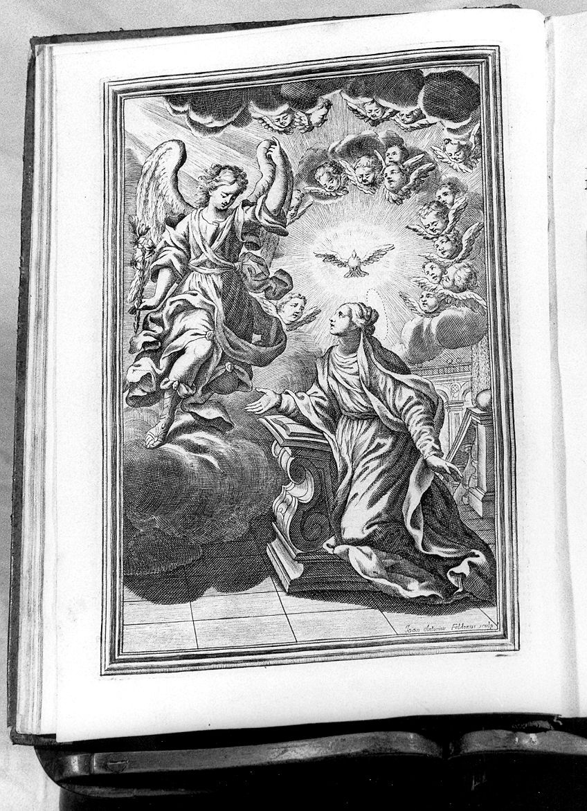 Annunciazione (stampa, elemento d'insieme) di Faldoni Giovanni Antonio (sec. XVIII)