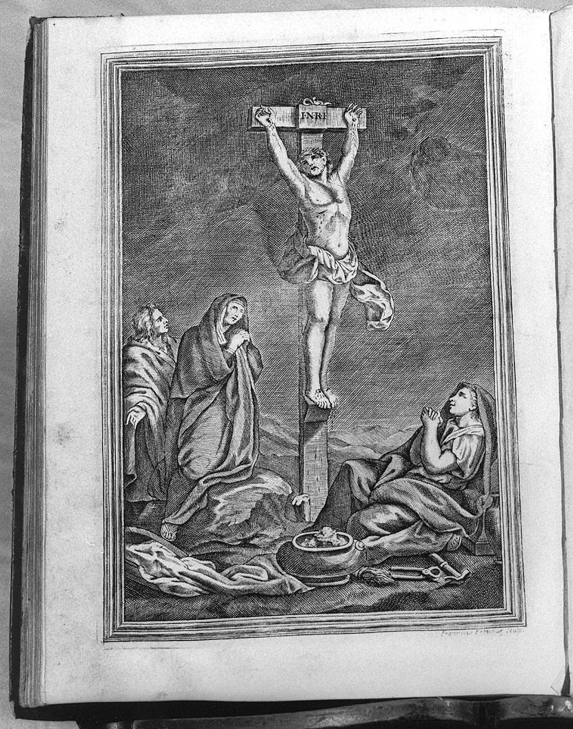 crocifissione (stampa, elemento d'insieme) di Faldoni Giovanni Antonio (primo quarto sec. XVIII)