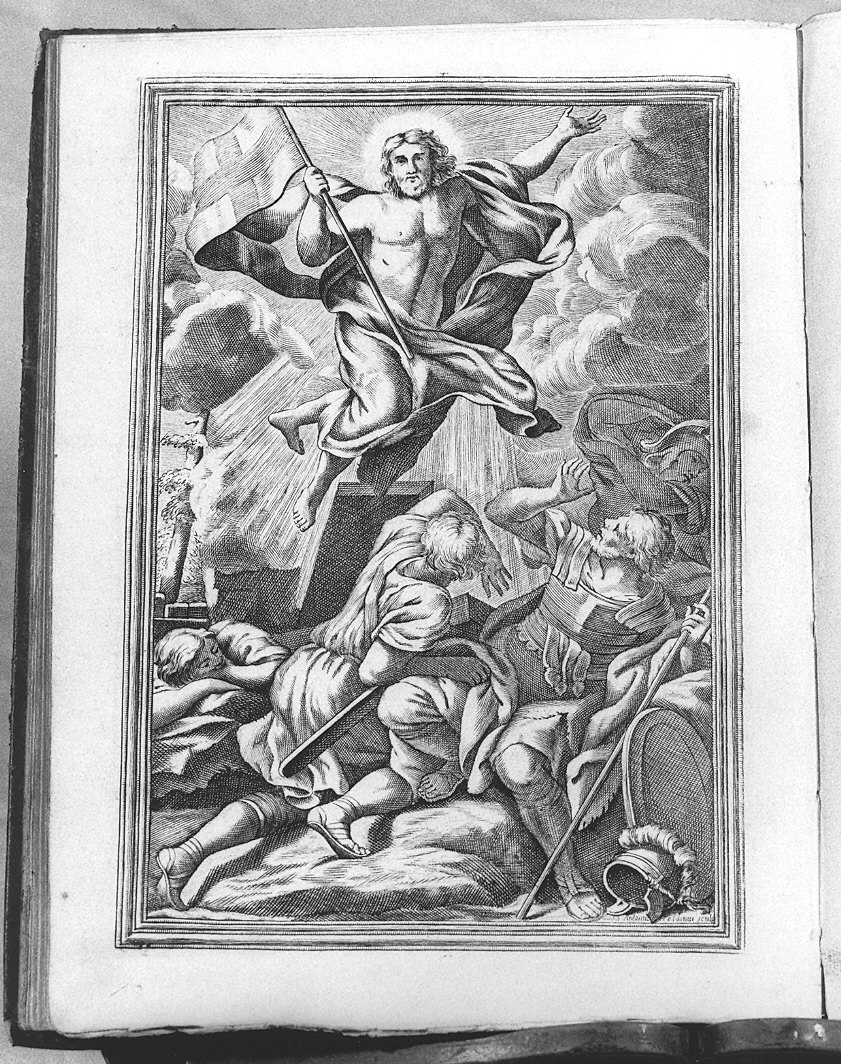 resurrezione di Cristo (stampa, elemento d'insieme) di Faldoni Giovanni Antonio (primo quarto sec. XVIII)