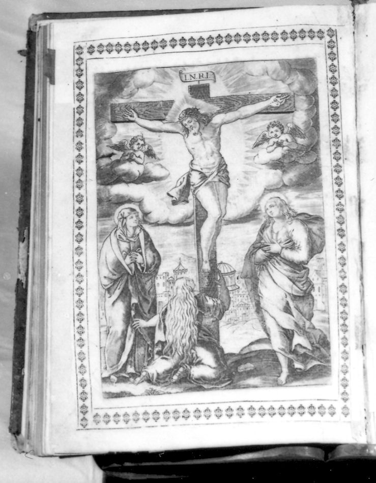 crocifissione (stampa, elemento d'insieme) - ambito veneto (ultimo quarto sec. XVII)