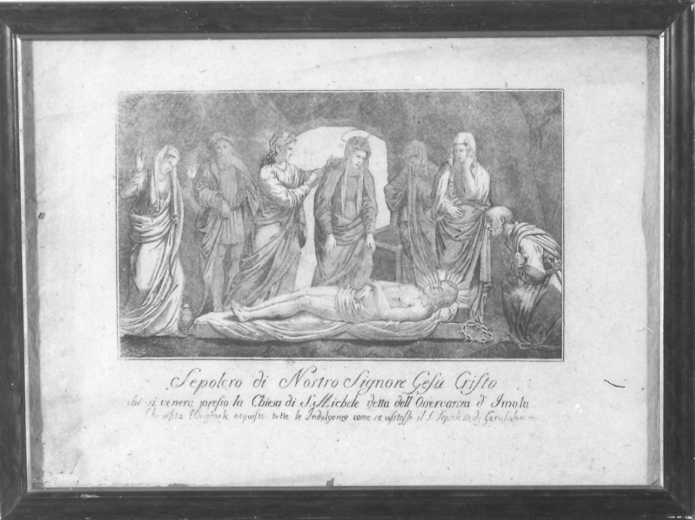 compianto sul Cristo morto (stampa) - ambito emiliano (seconda metà sec. XVIII)
