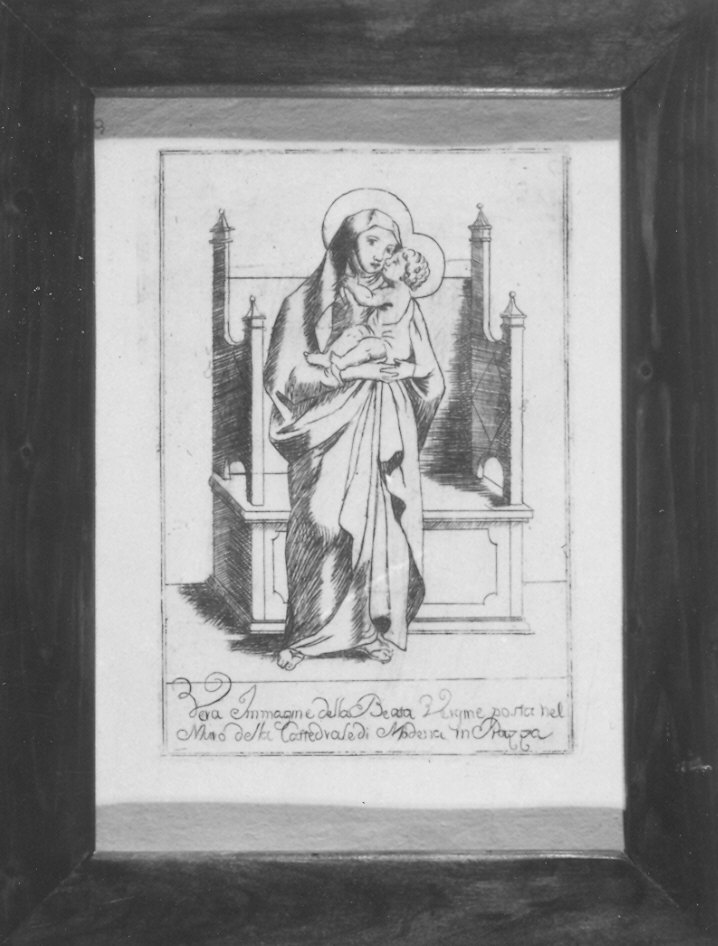 Madonna con Bambino (stampa) - ambito emiliano (sec. XIX)