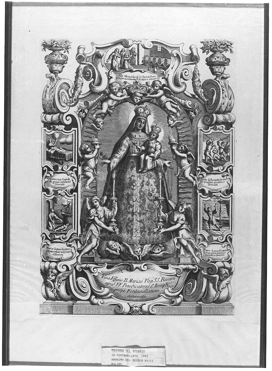 Madonna con Bambino (stampa) - ambito emiliano (sec. XVIII)