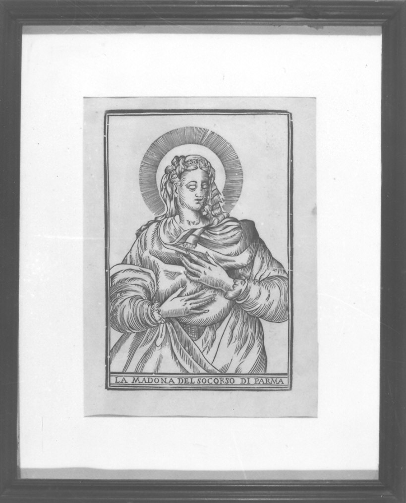 Madonna con Bambino (stampa) - ambito emiliano (sec. XVIII)