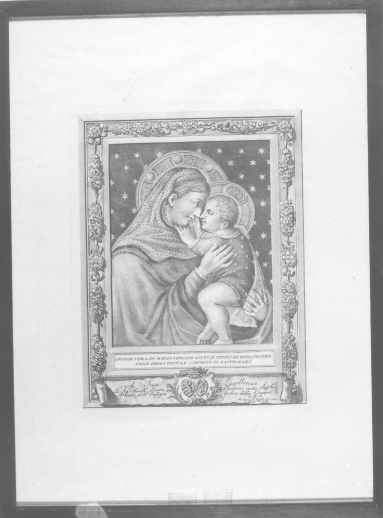 Madonna con Bambino (stampa) - ambito emiliano (sec. XVIII)