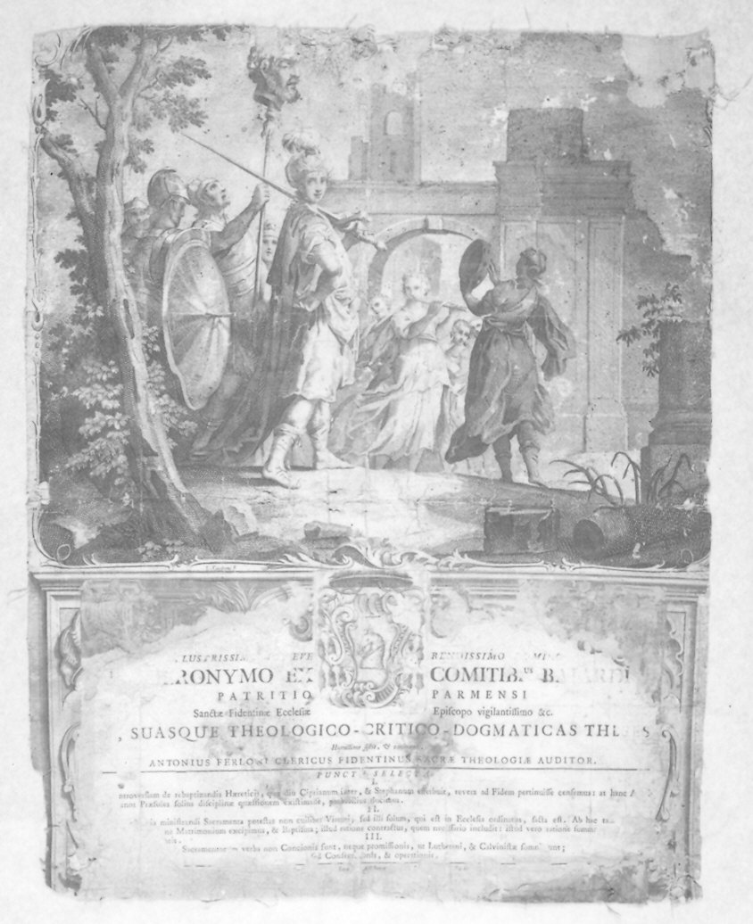 Ingresso di Giuditta in Betulia (stampa) di Capponi Lorenzo (sec. XVIII)
