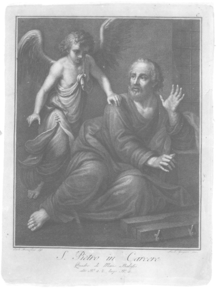 San Pietro in carcere (stampa) di Gregori Ferdinando, Balassi Mario, Bozzolini Carlo (sec. XIX)