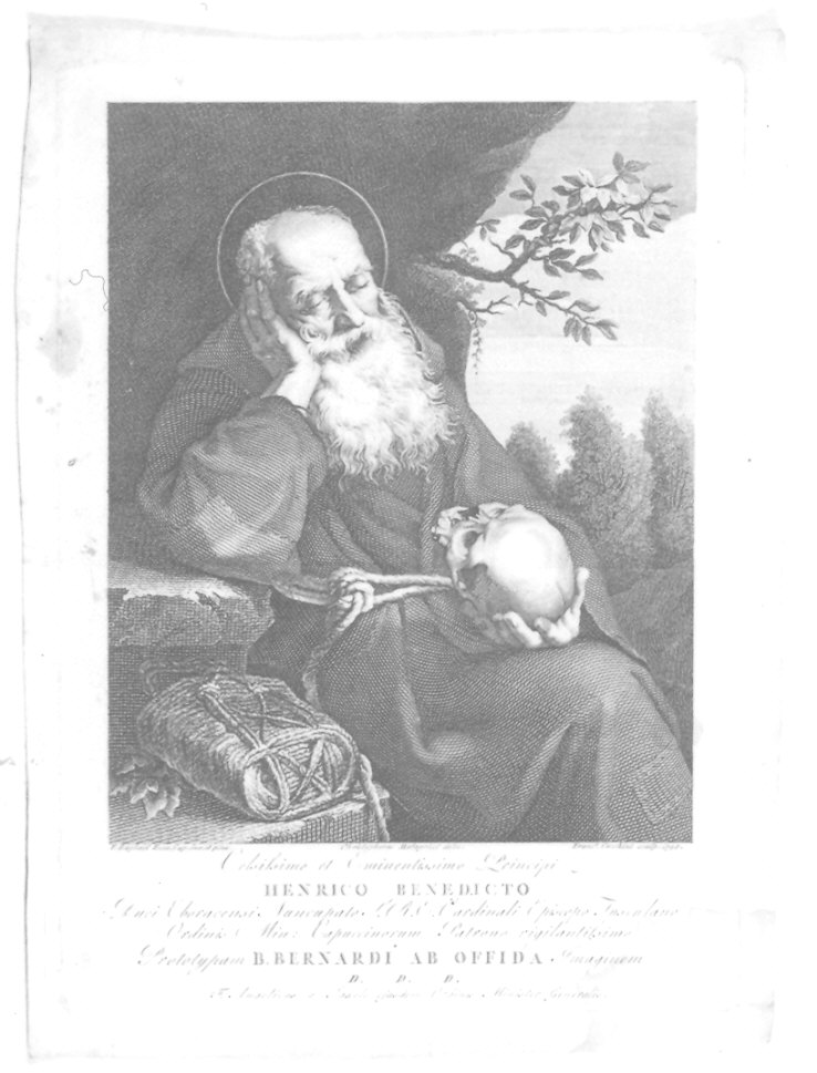 Beato Bernardo da Offida (stampa) di Cecchini Francesco, Malagricci Cristoforo (sec. XVIII)