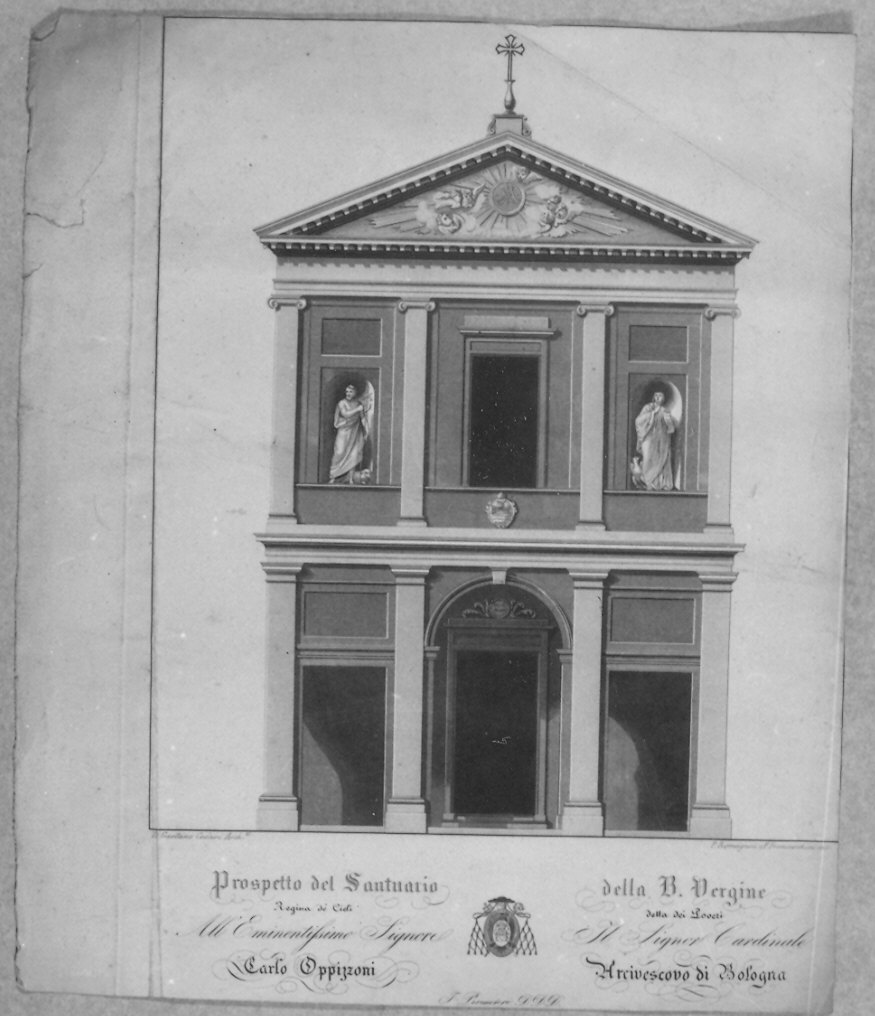 architettura (stampa smarginata) di Romagnoli Pietro, Cesari Gaetano (prima metà sec. XIX)